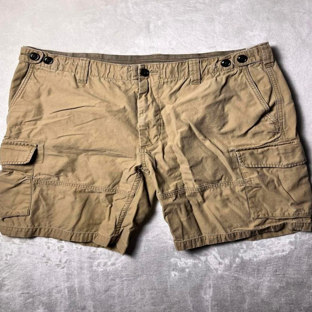 Ralph Lauren Polo Cargo Drill Shorts Men's 38 Khaki All Cotton Utility Canvas